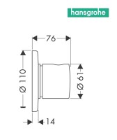 LLAVE PASO INVERSOR TRIO-QUATTRO HANSGROHE